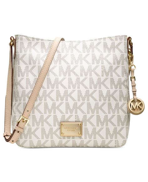 michael kors messenger bag white|Michael Kors crossbody Messenger bag.